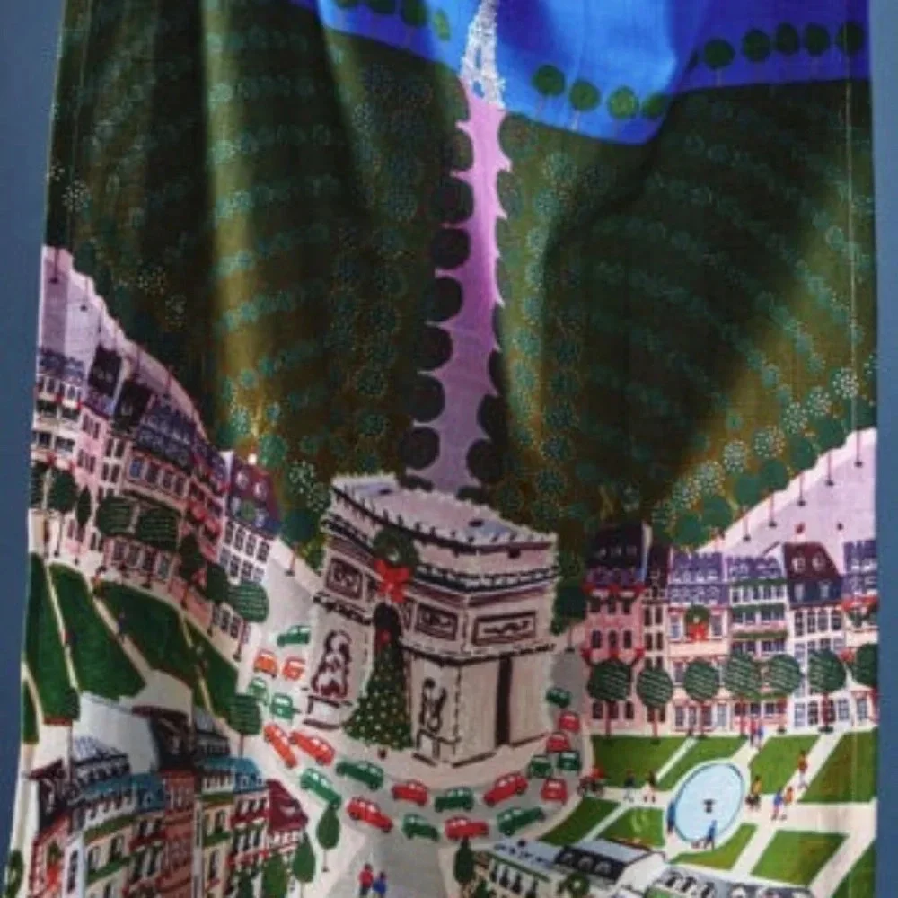 NWT Anthropologie Holiday in The City Paris Kitchen Dish Towel